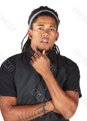 Handsome African businessman