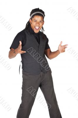Handsome African businessman