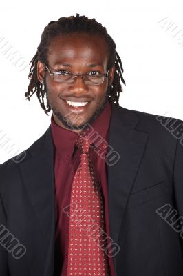 Handsome African businessman
