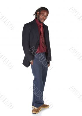 Handsome African businessman