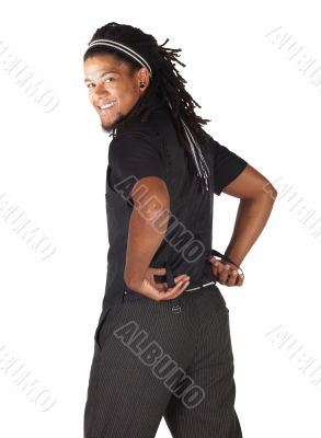 Handsome African businessman
