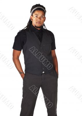 Handsome African businessman