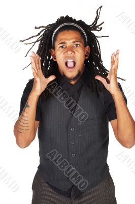Handsome African businessman