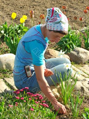 flowers sowing together