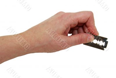 Holding a razor