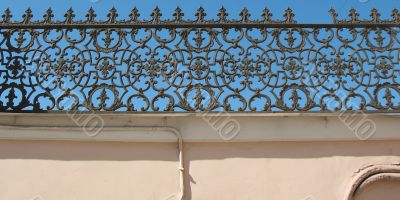 Decorative cast-iron fence