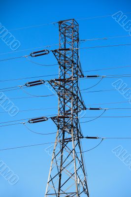 High tension electric pole