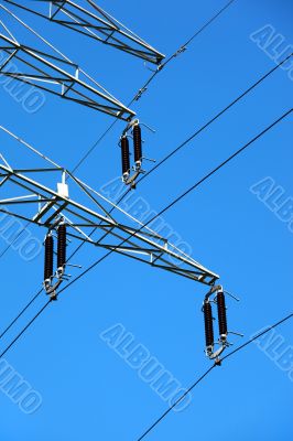 High tension electric pole