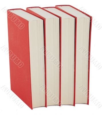 Book with red book jacket