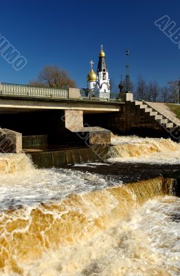 The Spillway in Sestroretsk. Saint-Petersburg
