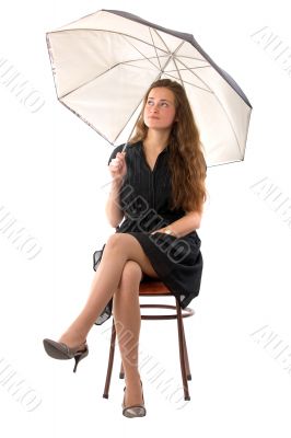 girl with an umbrella