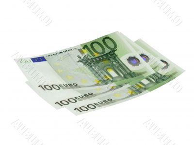 Three bills on the 100 EURO