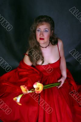 Red dress