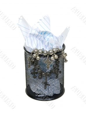 Valuables thrown away