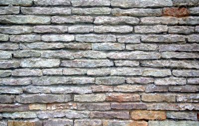 Old Grey Brick Wall
