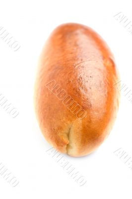 One patty with a cabbage closeup