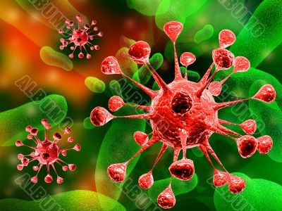 Bacteria background.