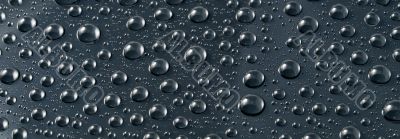 Black drops background.