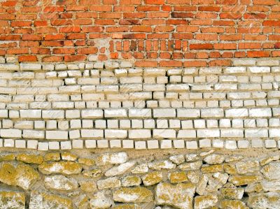 Striped wall.