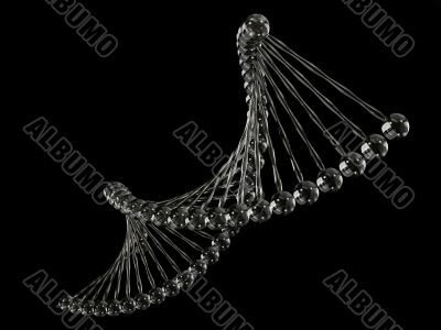 Coputer generated model of DNA