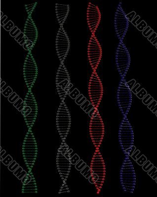 Coputer generated model of DNA