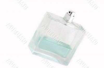 Perfume bottle on a white background