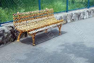 Bench in animal design