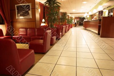 Interior of a hotel in Paris