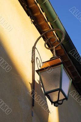 Streetlight on the building