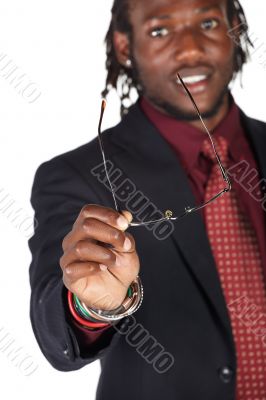Handsome African businessman
