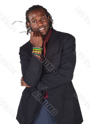 Handsome African businessman