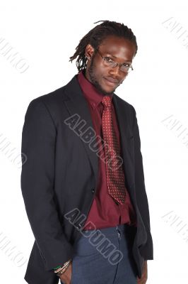 Handsome African businessman