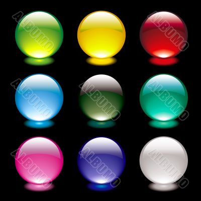bubble glow circle black
