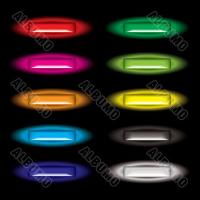 outer glow button shine