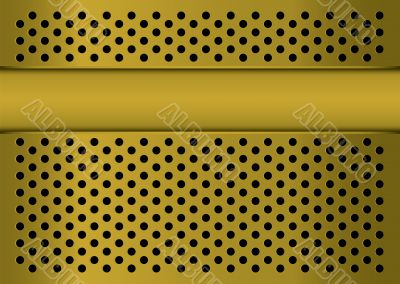 gratted gold banner