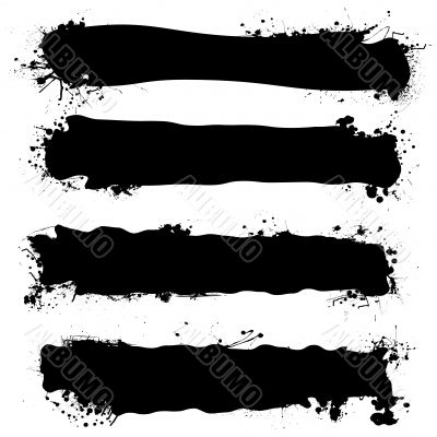 black ink banner