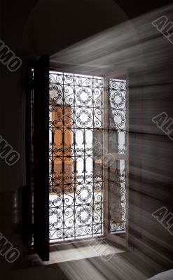 light coming inside through a window