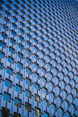 Windows of office building