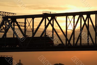 Train on bridge 1