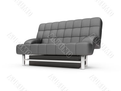 Couch over white