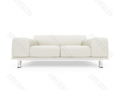 Couch over white