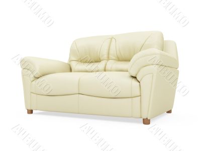Couch over white