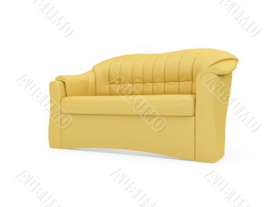 Sofa over white