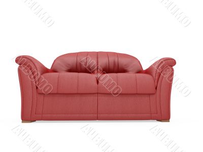 Couch over white