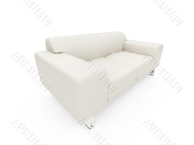Couch over white