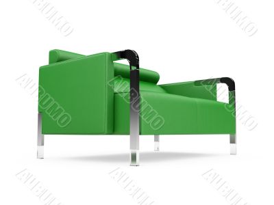 Couch over white