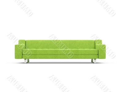 Sofa over white