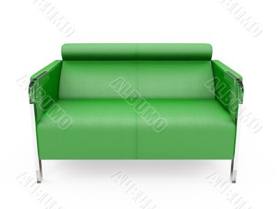 Couch over white