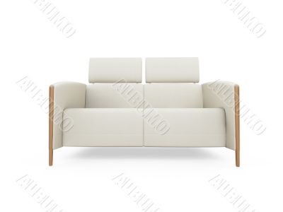 Couch over white