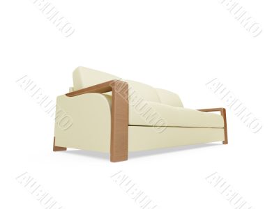 Couch over white